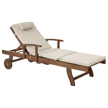AMANTEA PREMIUM II   Tuinligstoel   Taupe   Acaciahout