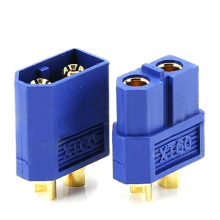 Amass Xt60 Male/female Bullet Connector Plugs Blue For Rc Lipo Battery
