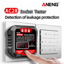 ANENG AC28 Digitale Display Stopcontact Tester UK US EU stekker Polariteit Fase Pheck Detector Voltage Test Multifunctio