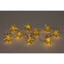 Anna's Collection Anna Collection Lichtslinger/lichtsnoer   10 sterren lampjes   op batterijen   150 cm   verlichting