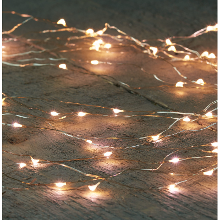 Anna's Collection Cascade draadverlichting   64 led lampjes   warm wit   8 vertakkingen 80 cm