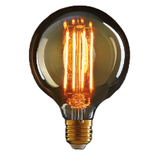 Anna's Collection LED lampje Retro E27 fitting 2W   gloeidraad  sfeerlampen   designlampen   135 x 95 mm