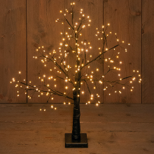 Anna's Collection Lichtboom   zwart?  Metaal?  60 Cm   230 led lichtjes   flash   klassiek warm   verlichte kerstboom