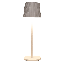 Anna's Collection Portable tafellamp Glambiance   wit   27 cm   aanraaksensor   draadloos/oplaadbaar USB   binnen/bu