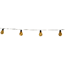 Anna's Collection Solar tuinverlichting lichtsnoer met lampjes/bollampjes warm wit 450 cm