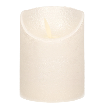 Anna's Collection Stompkaars   LED   parel creme   H10 cm   bewegende vlam   kaars