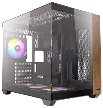 Antec CX800 Wood Midi tower Gaming behuizing Zwart, Hout Stoffilter