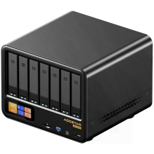 AOOSTAR WTR MAX 11 bays NAS mini pc met tweede scherm 12e Intel Kern i5 1235U 10 cores 12 threads drievoudige schermuitv