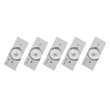 AOQDQDQD 50/100 stuks 6V Ronde SMD Lamp kralen met optische lens filter voor 32 65 inch LED TV reparatie met 2 meter kabel LED ac