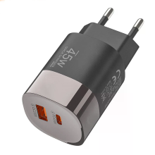 APD 527 PD45W 2 poorts USB PD lader USB A+Type C PD QC Snelladen Wandlader Adapter EU Stekker voor iPhone 17 17Pro 16 Pr