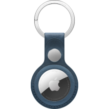 Apple FineWoven AirTag sleutelhanger   Oceaanblauw hoesje