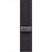 Apple Geweven sportbandje van Nike   Zwart/blauw (45 mm) armband