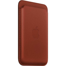 Apple Leren kaarthouder met MagSafe voor iPhone   Omber sleeve