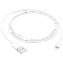 Apple MUQW3ZM/A B USB kabel B grade (nieuwstaat, beschadigde/ontbrekende verpakking) USB 2.0 USB A stekker, Apple Lightning stekker 1.00 M Wit