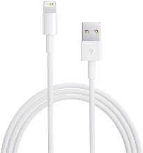 Apple refurbished MQUE2ZM/A B USB kabel B grade (nieuwstaat, beschadigde/ontbrekende verpakking) USB 2.0 USB A stekker, Apple Lightning stekker 1.00 M Wit