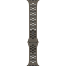 Apple Sportbandje van Nike   Olive Grey/zwart (45 mm) horlogeband