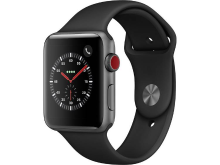 Apple Watch Sport Series 3 42 Mm Aluminium Kast Spacegrijs Sportband Zwart