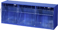 Assortimentsbakken (b x h x d) 600 x 240 x 200 mm Blauw, Transparant Allit VarioPlus ProFlip 3 464410 1 stuks