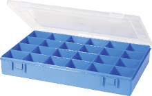 Assortimentskast (l X B X H) 335 X 225 X 55 Mm Alutec Aantal Vakken: 24 Vaste Onderverdeling