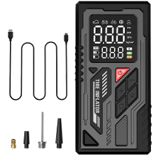 ATJ 026 Draagbare Draadloze Bandenpomp 150 PSI Max 4000mAh Batterij Snelle Inflatie Digitale Weergave LED Licht Type C O