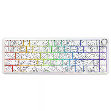 ATTACK SHARK X65PRO HE Tri mode Mechanical Keyboard Magnetic Switch with Volume Knob RGB Side Engraved 0.01Mm RT Accurac