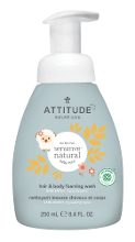 ATTITUDE Oatmeal Sensitive Natural Baby Care 2 in 1 Shampoo en Schuimende Douchegel