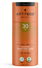 Attitude SPF30 Mineral Sunscreen Stick Orange Blossom