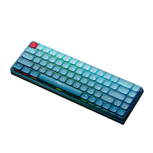AULA H68 68 Toetsen 3 modi Mechanisch Gaming Toetsenbord Blauwe Schakelaar RGB 2000mAh 60% Indeling Type C Oplaadbaar Ve