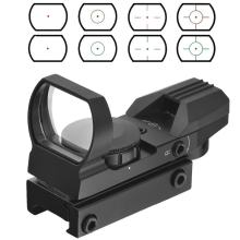 Aurktech Hunting Hd101 Tactical 1x22mm Airsoft Green Red Dot Reflex Sight With 4 Type Reticle