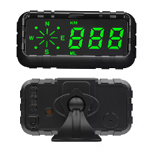 Auto Head Up Display Snelheidsmeter Kilometerstand Kompas HUD GPS Digitale Display Grote Lettertype Universeel Geschikt