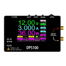 AV TOOLTOP DPS100 DC voeding 2,4 inch HD scherm 100W uitgang Type C DC ingang instelbare spanning en stroom 10 vooraf ingestelde ui