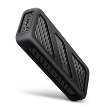 AXAGON AXAGON EEM2 20G NVMe SSD Gehäuse, USB C 3.2, 20 Gbps, 2230   2280   schwarz M.2 SSD behuizing USB C 3.2 Gen 2 20 GBit/s M.2 2230, 2242, 2260, 2280