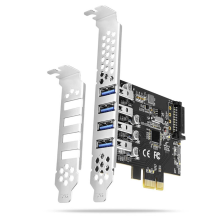 AXAGON PCEU 43RS 4 poorten USB 3.2 Gen 1 controllerkaart PCIe