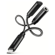 AXAGON USB 2.0 Adapter [2x USB C bus (Power Delivery), Jackplug female 3,5 mm   1x USB C stekker]