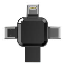 Bakeey 4 in 1 USB3.0 Flash Drive USB/Type C/iP/Android OTG Pendrive 100MB/S High Speed Metaal U Disk voor PC Laptop Tele