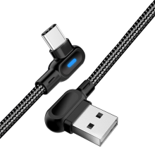 Banggood 2.1A USB A naar Type C kabel Snelle oplaad  en gegevensoverdracht Nylon Gevlochten Kernlijn 1M/2M lang voor Samsung Gala