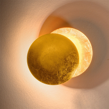 Banggood 20cm Warm Light Modern Aisle Corridor Round Wall Lamp Bedroom Eclipses Wall Lighting Indoor Bedside Lighting Decoration