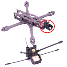 Banggood 3D Printing TPU GPS TBS T type Antennehouder Ondersteuning BN180 GPS TBS Crossfire Immortal T V2 antenne voor ImpulseRC
