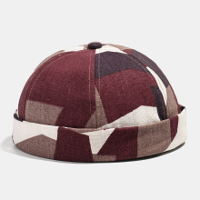 Banggood Collrown Mens Landlord Hat Summer Street Trends Melon Cap Vintage Innocent Metal Standard Brimless Hats