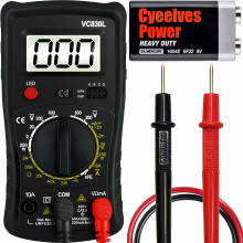 Banggood Digitale multimeter pocket, multifunctionele batterijtester met backlight testdraad, voltagetester met LCD display, mult