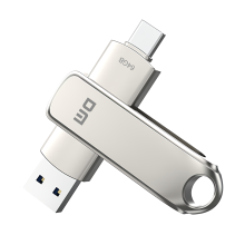 Banggood DM Type C & USB3.1 Gen1 Flash Drive Dual Interface Memory Flash Schijf 64G 128G 256G 512G 360° Rotatie Thumb Drive PD189