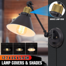Banggood E27 retro industriële stijl wandlamp vintage smeedijzeren nachtkastje binnenverlichting 110V
