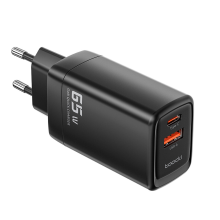 Banggood [GaN Tech] Toocki TCT65 07EU 65W 2 poorts USB PD oplader USB A+Type C PD3.0 QC3.0 FCP AFC snelladeradapter EU stekker vo