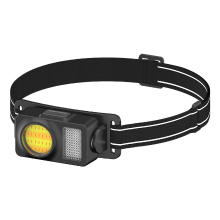 Banggood High Light Smart Sensing LED Hoofdlamp Type C Oplaadbaar Rood Wit Geel Blauw Koplamp Buiten Hardlopen Nacht Vissen COB H