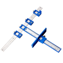 Banggood Houtbewerkingsboor perforator Locator Jig Boorhandleiding Kasthandgreep Knop Sjabloon Locator Gatperforatietool