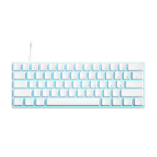 Banggood iBlancod K61 61 Toetsen Bedraad Mechanisch Gaming Toetsenbord Hot Swappable Rood/Blauw Schakelaar LED Verlicht NKRO Type