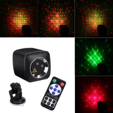 Banggood Mini 32 Patronen Afstandsbediening R&G LED Stage Lighting Effect Portable USB Light Projector voor Bruiloft Verjaardag D