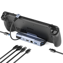 Banggood Pobod Stoomdek 6 in 1 Gaming Docking Station met USB3.0*3 PD100W USB C 4K@60Hz HDMI 1000M LAN Multiports USB Hubs Splitt