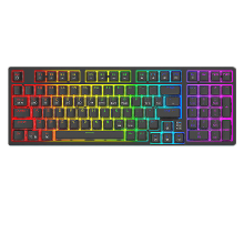 Banggood Readson H98 97 toetsen Tri mode mechanisch gamingtoetsenbord Hot swappable RGB backlit OEM profiel Type C Oplaadbaar 98%