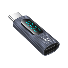 Banggood Toocki TQ OTG07 Type C Man naar Type C Vrouwelijke OTG adapterconverter met slim digitaal display voor telefoon Laptop T